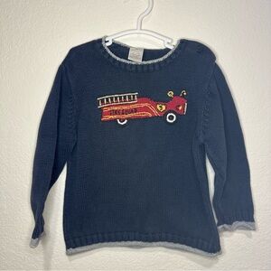 2006 Gymboree Fire Squad/ Fire Truck/ Firefighter Graphic Sweater. 2T